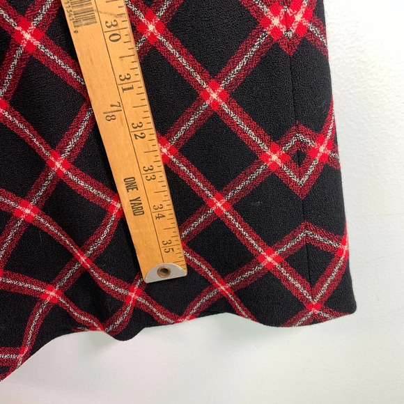 Pendleton 100% Virgin‎ Wool Maxi Aline Red/Black Diamond Pattern Maxi 12 - Picture 4 of 6